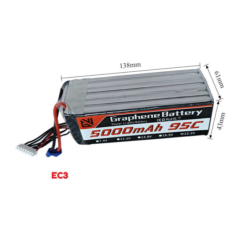 95C High-Capacity 6S 5000mAh L - 6S Lipo Battery 22.2V 5000Mah review and price