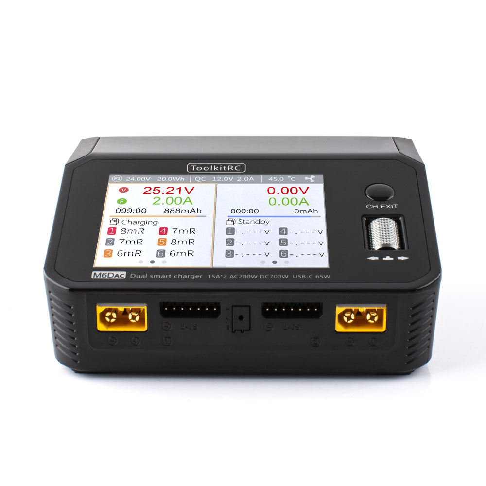ToolkitRC M6DAC AC 200W DC 700 - Toolkitrc M6Dac Smart Charger review and price