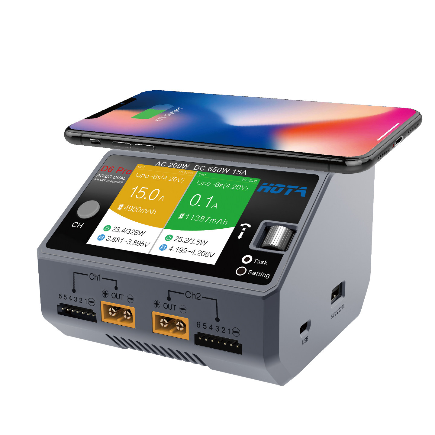 HOTA D6 Pro AC/DC Dual Channel - Hota D6 Pro Dual Lipo Charger review and price